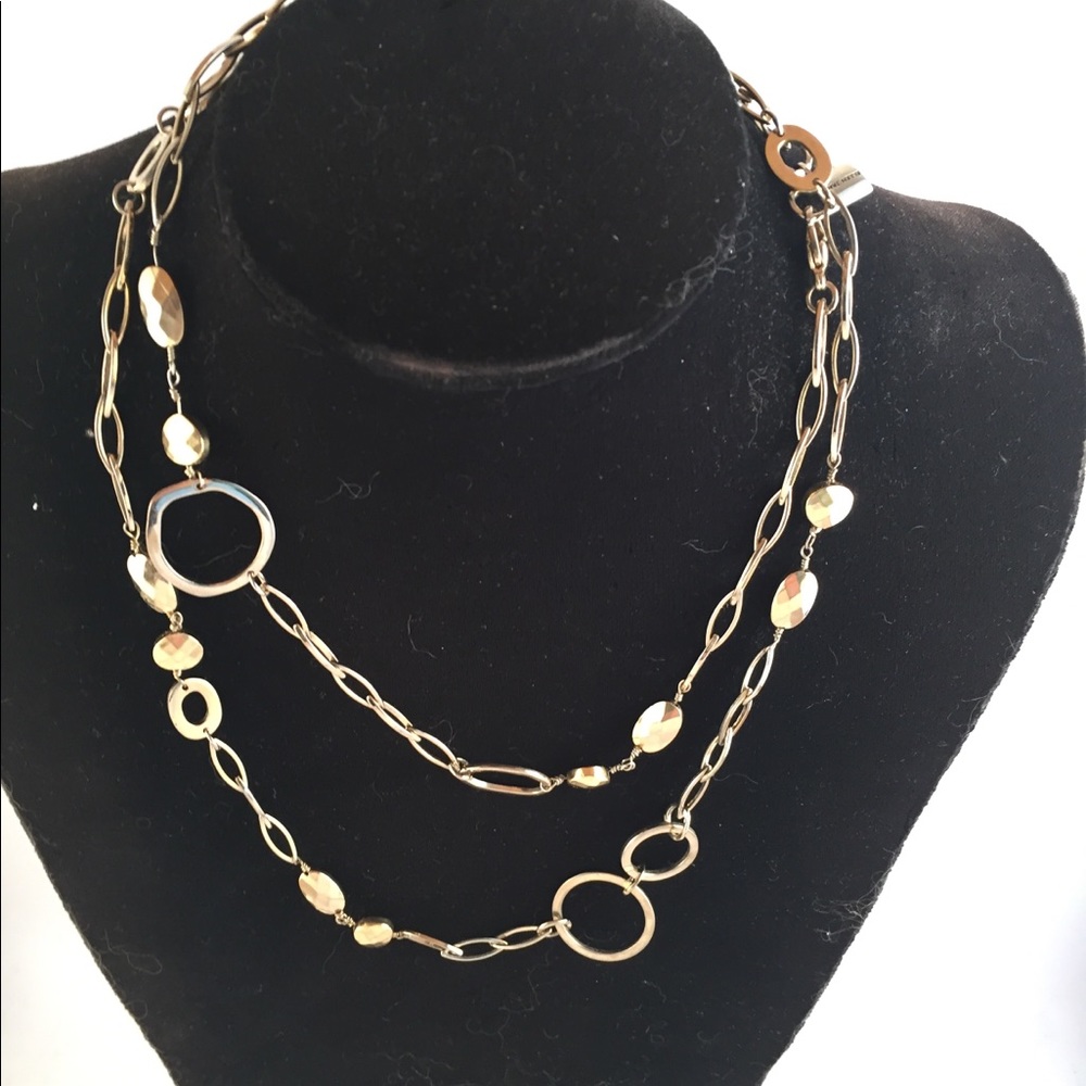 Ellen Tracy gold toned 18” chain necklace - Picture 3 of 4